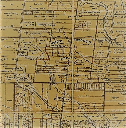 Map of Eglinton area in 1909